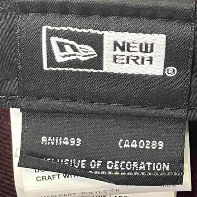 【中古】ニューエラ NEW ERA × WTAPS 59FIFTY LOW PROFILE CAP POLY TWILL キャップ 帽子 7 3/8 58.7cm ボルドー