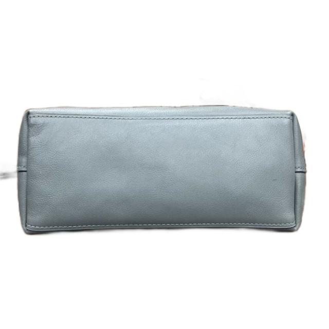 中古】コーチ COACH レザー トートバッグ ハンドバッグ ロゴ グレー