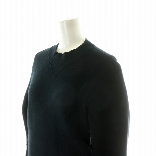 【中古】サカイ sacai Sponge Sweat MA-1 Dress ワンピース ひざ丈 スウェット Vガゼット 切替 1 M ブラック SCW-059_3