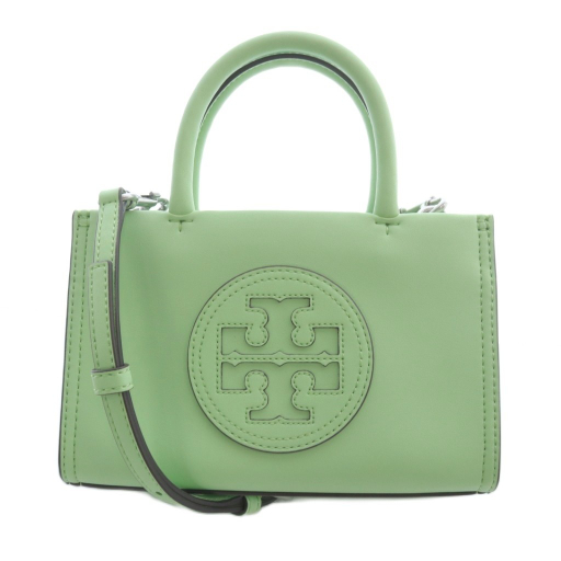 【中古】トリーバーチ TORY BURCH ELLA ECO MINI HANDBAG 2WAYバッグ ショルダーバッグ ハンドバッグ 緑 145613 /SR14