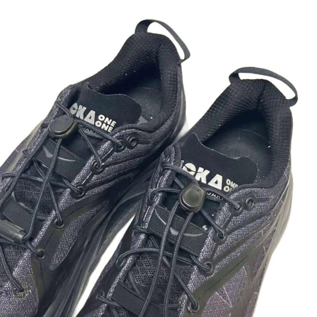 【中古】ホカオネオネ HOKA ONE ONE スニーカー ローカット シューズ 靴 27.5cm 黒 ブラック 1134452BBLC メンズ