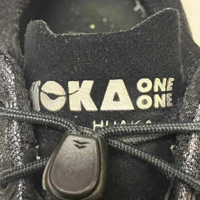 【中古】ホカオネオネ HOKA ONE ONE スニーカー ローカット シューズ 靴 27.5cm 黒 ブラック 1134452BBLC メンズ