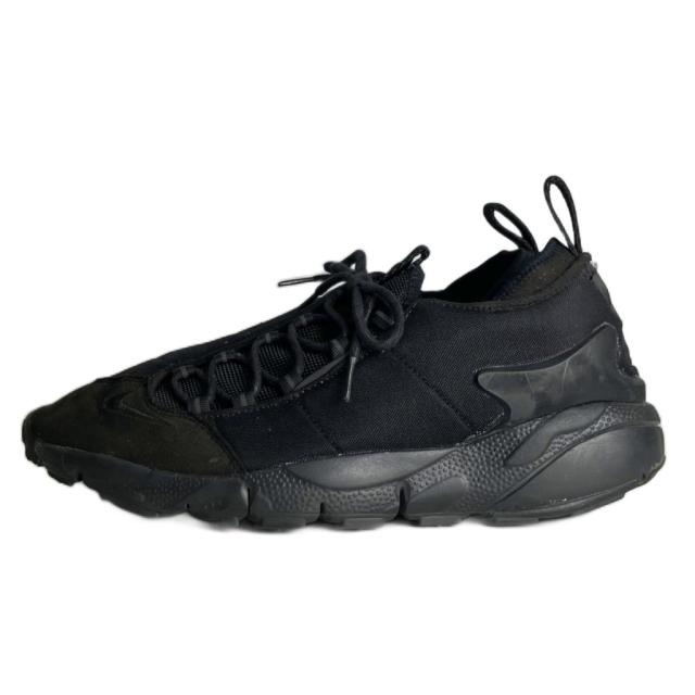 【中古】COMME des GARCONS × Nike Air Footscape NM BLACK ローカットスニーカー 27.0cm ブラック BV0075-00 メンズ