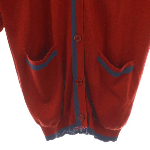 【中古】エルメス HERMES ニットカーディガン シルク カシミヤ混 36 レッド /DF ■OS レディース_3
