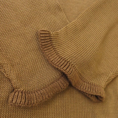 【中古】ボッテガヴェネタ BOTTEGA VENETA ヴィンテージ ニット セーター フリルネック 長袖 透け感 S 茶 ブラウン 中古】ボッテガヴェネタ BOTTEGA VENETA ヴィンテージ ニット セーター