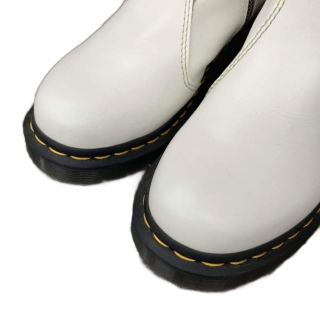 【中古】ドクターマーチン DR.MARTENS ツインジップブーツ ショートブーツ レザー ジップアップ 39 24.5cm 白 2976