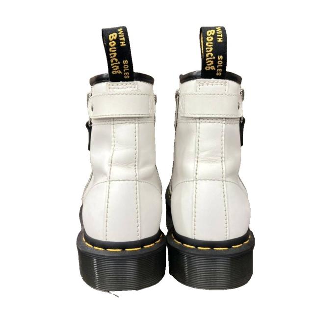 【中古】ドクターマーチン DR.MARTENS ツインジップブーツ ショートブーツ レザー ジップアップ 39 24.5cm 白 2976