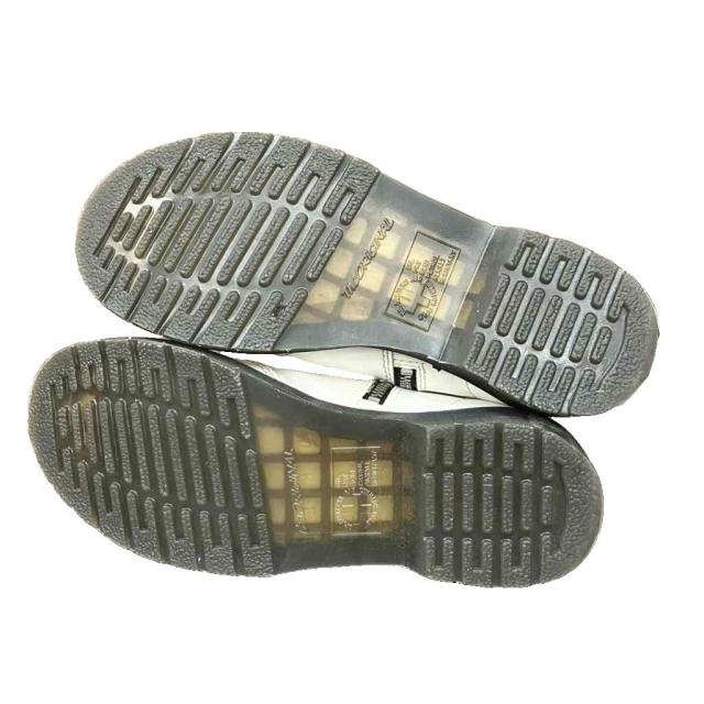 【中古】ドクターマーチン DR.MARTENS ツインジップブーツ ショートブーツ レザー ジップアップ 39 24.5cm 白 2976