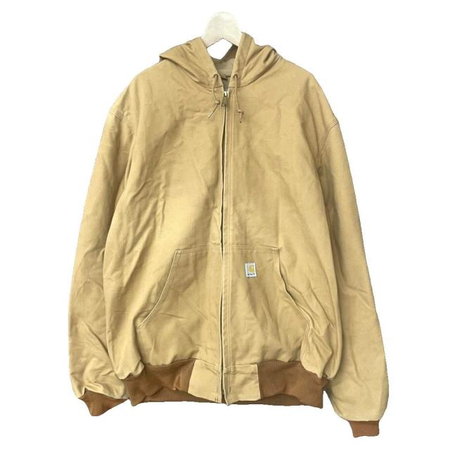 【中古】カーハート carhartt アクティブジャケット パーカー ブルゾン 裏地サーマル J131BRN XL ブラウン