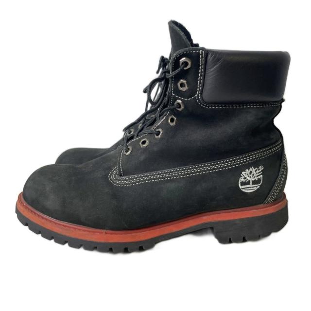 【中古】ティンバーランド Timberland 31181 レースアップ ワークブーツ ショート スエード 8.5W ブラック メンズ