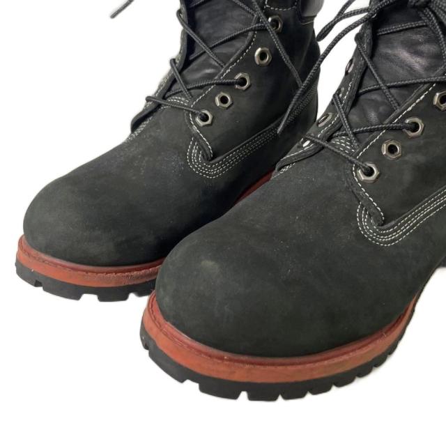 【中古】ティンバーランド Timberland 31181 レースアップ ワークブーツ ショート スエード 8.5W ブラック メンズ