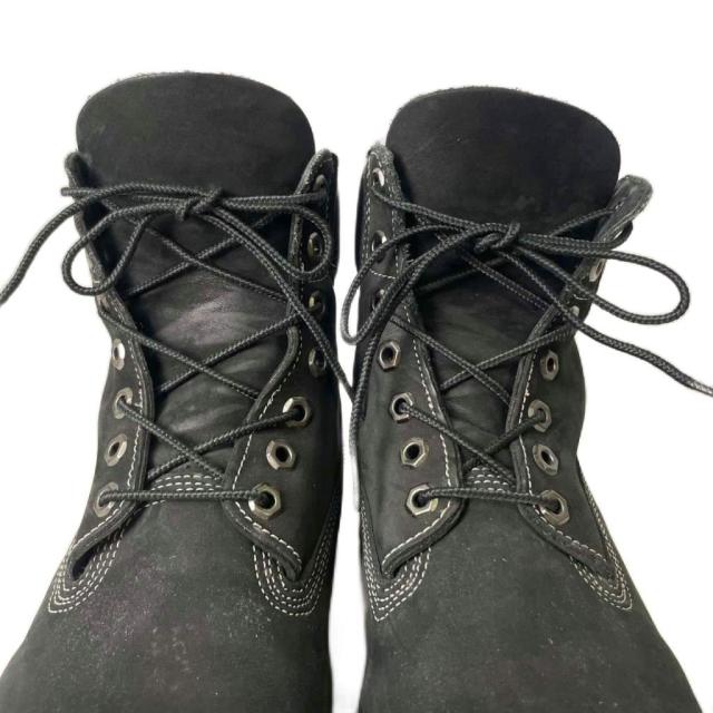 【中古】ティンバーランド Timberland 31181 レースアップ ワークブーツ ショート スエード 8.5W ブラック メンズ