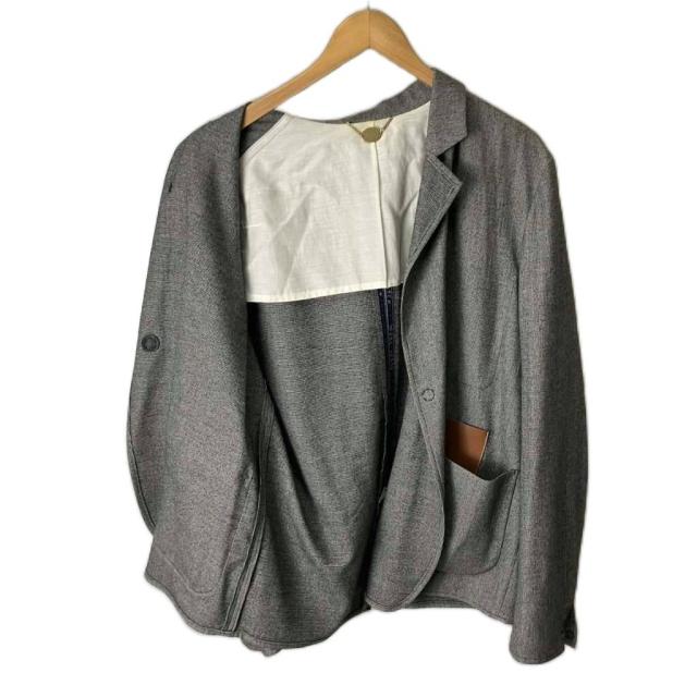【中古】サンシー SUNSEA N.M BRUSHED JACKET　ジャケット テーラード ウール 3 グレー メンズ_3