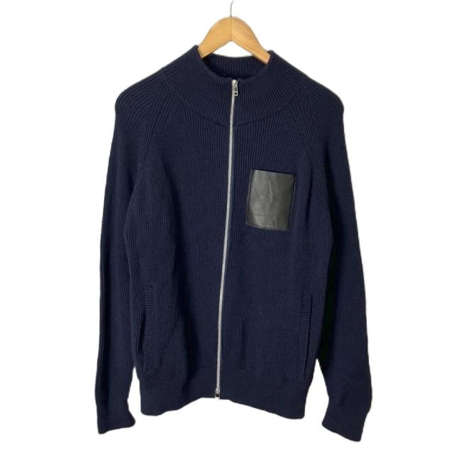 【中古】 SOPHNET. BRITISH WOOL ZIP UP KNIT ニット ダブルジップ セーター M ネイビー soph-192116 メンズ