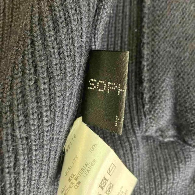 【中古】 SOPHNET. BRITISH WOOL ZIP UP KNIT ニット ダブルジップ セーター M ネイビー soph-192116 メンズ