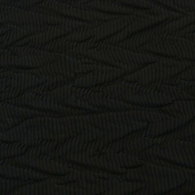 【中古】イッセイミヤケ ISSEY MIYAKE シワプリーツ フレアスカート ひざ丈 2 黒 ブラック IM63FG185 /AN49_3
