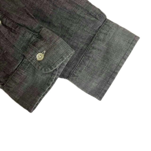 【中古】ポロ バイ ラルフローレン Polo by Ralph Lauren シャツ 長袖 ボタンダウンシャツ M グレー メンズ_3