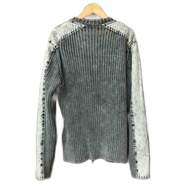 【中古】ディーゼル DIESEL FULL ZIP K MATTY 25FW ニット セーター ジップアップ S グレー A17464 メンズ_1