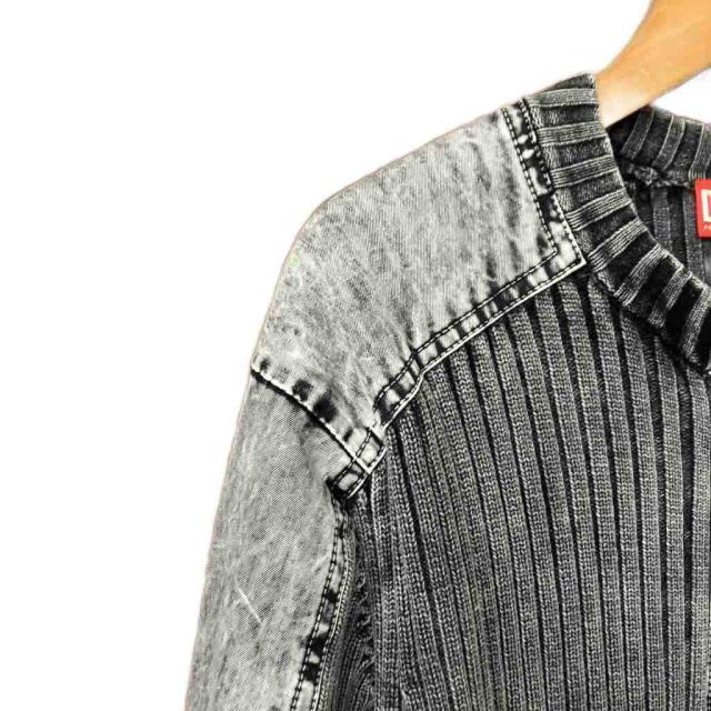 【中古】ディーゼル DIESEL FULL ZIP K MATTY 25FW ニット セーター ジップアップ S グレー A17464 メンズ_2