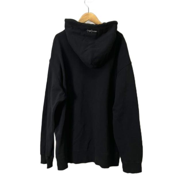 【中古】YOHJI YAMAMOTO POUR HOMME パーカー ロゴ刺繍 フーディ 3 ブラック HG-T27-077 メンズ_1