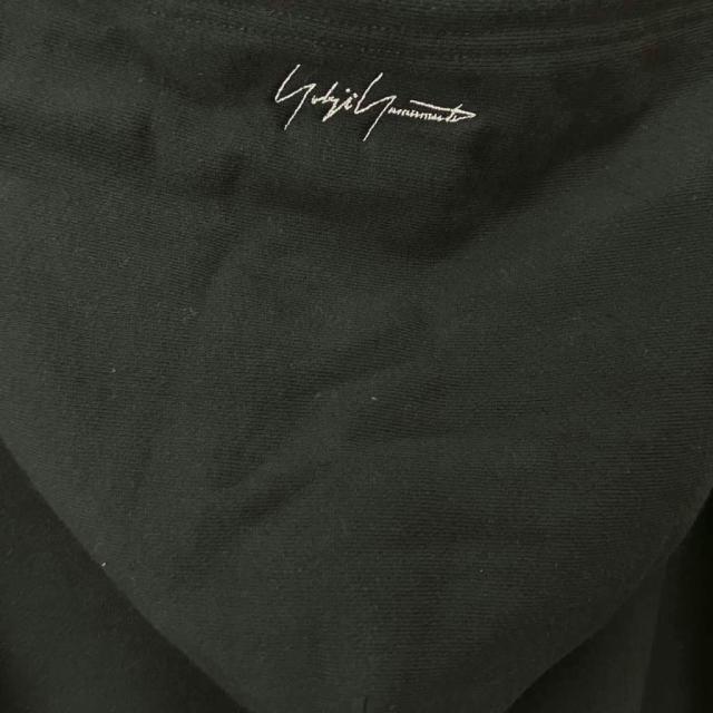 【中古】YOHJI YAMAMOTO POUR HOMME パーカー ロゴ刺繍 フーディ 3 ブラック HG-T27-077 メンズ_5