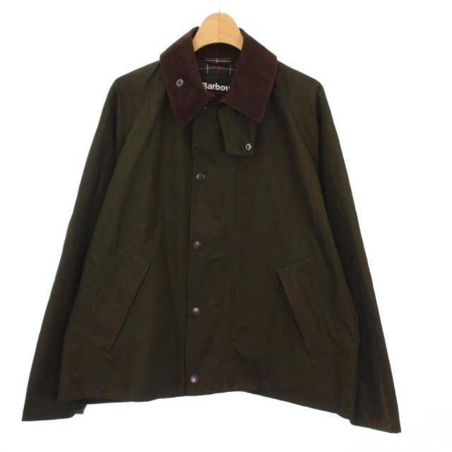 【中古】バブアー Barbour 25SS SPEY OS SLEEVE ステンカラージャケット アウター 36 カーキ 251MCAS194 /KH メンズ
