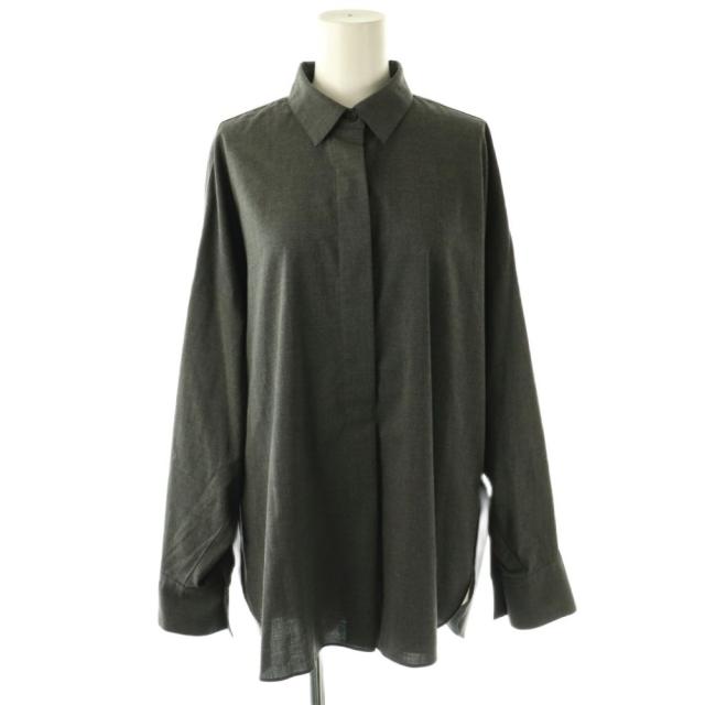 カレンソロジー 24SS ストレッチスキッパーシャツ プルオーバー 長袖 F 中古】カレンソロジー 24SS ストレッチスキッパーシャツ プルオーバー