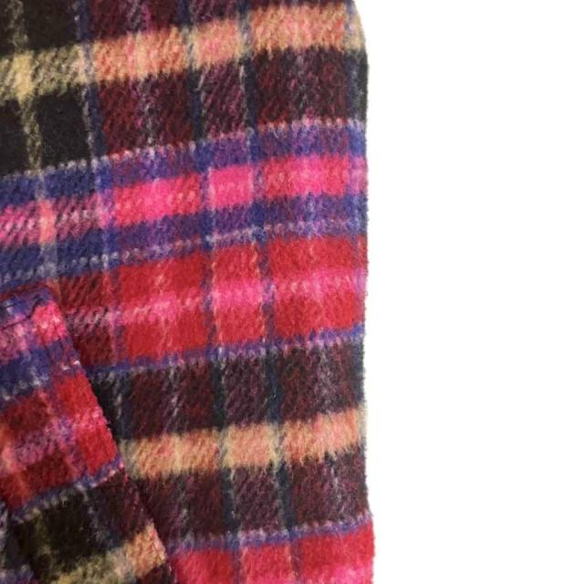【中古】シュプリーム SUPREME Plaid Car Coat カーコート チェック 裏ボア ジャケット S ピンク メンズ_6