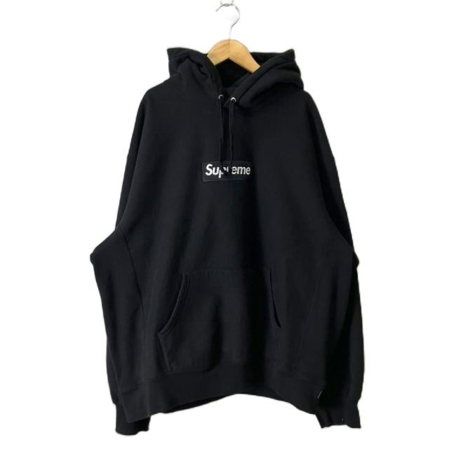 【中古】SUPREME 25FW Box Logo Hooded Sweatshirt プルオーバー パーカー フーディ XL ブラック メンズ