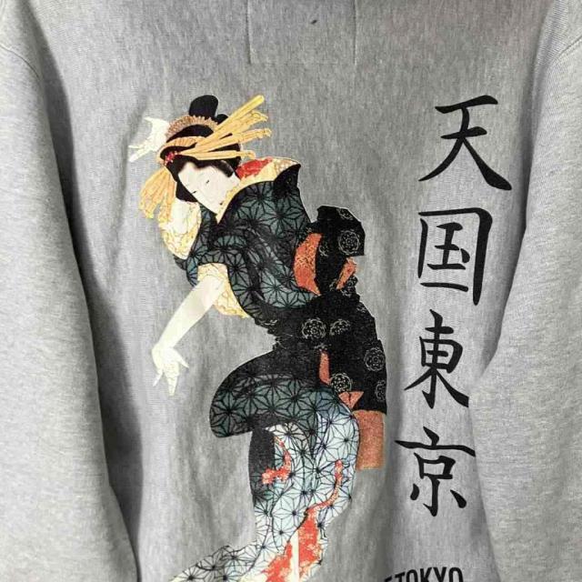 中古】ワコマリア WACKO MARIA ジップパーカー 手踊り図 フーディ