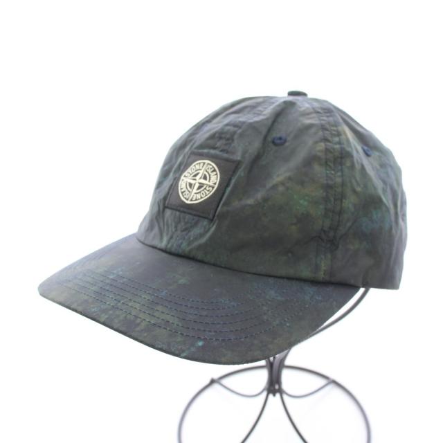 【中古】シュプリーム STONEI SLAND 20FW Painted Camo Nylon 6-Panel ペインティッドカモナイロン6パネル キャップ