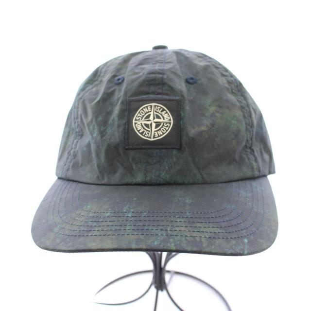【中古】シュプリーム STONEI SLAND 20FW Painted Camo Nylon 6-Panel ペインティッドカモナイロン6パネル キャップ