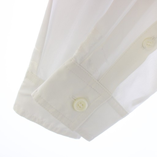 【中古】バーバリー cotton blend shirt シャツ コットン ロゴ 長袖 ポケット ホース プリント IT36 白 8067848 /TK_5