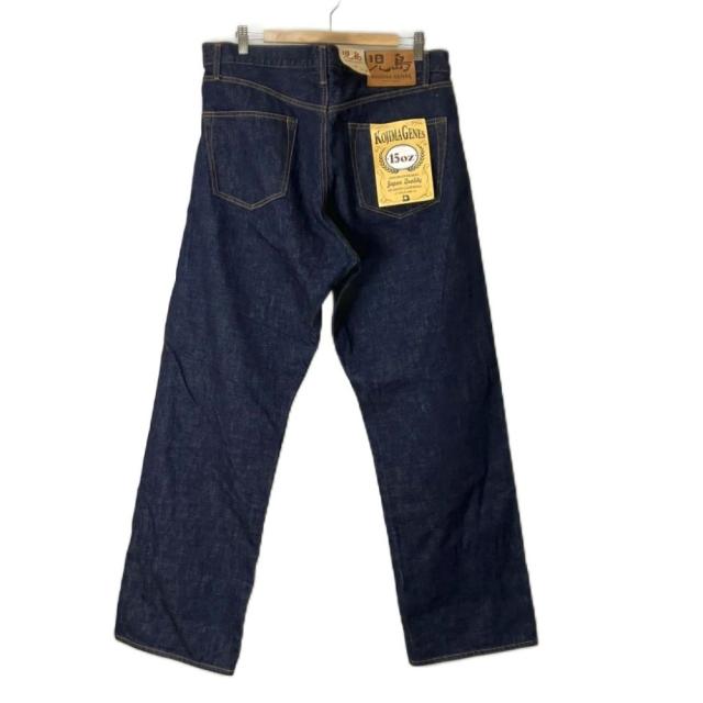 【中古】児島ジーンズ KOJIMA GENES 15oz セルビッチパイプドワイ ストレートジーンズ デニム パンツ W36 RNB-102WW_1