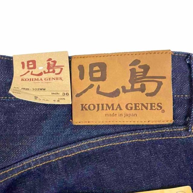 【中古】児島ジーンズ KOJIMA GENES 15oz セルビッチパイプドワイ ストレートジーンズ デニム パンツ W36 RNB-102WW_4