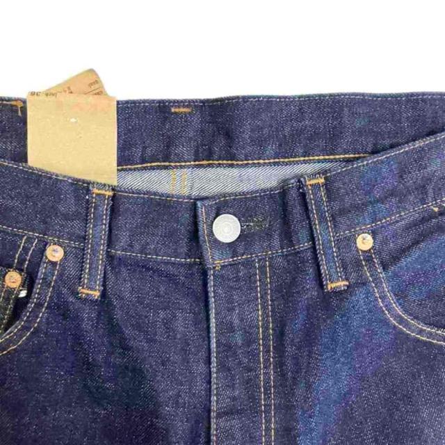 【中古】児島ジーンズ KOJIMA GENES 15oz セルビッチパイプドワイ ストレートジーンズ デニム パンツ W36 RNB-102WW_5