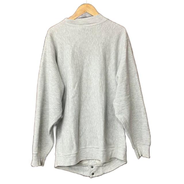 【中古】チャンピオン CHAMPION 90s スナップカーディガン スウェット リーバスウィーブ トリコタグ USA製 グレー