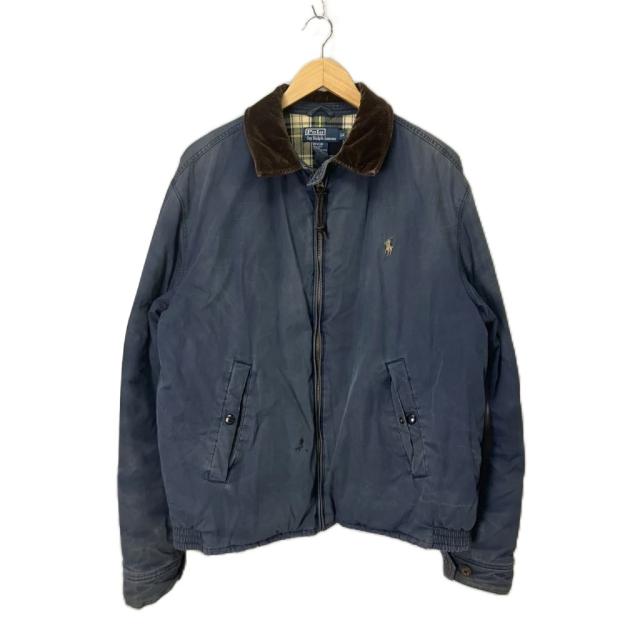 【中古】Polo by Ralph Lauren コーデュロイカラー ブルゾン オールド ジャケット MA-1 L ネイビー メンズ