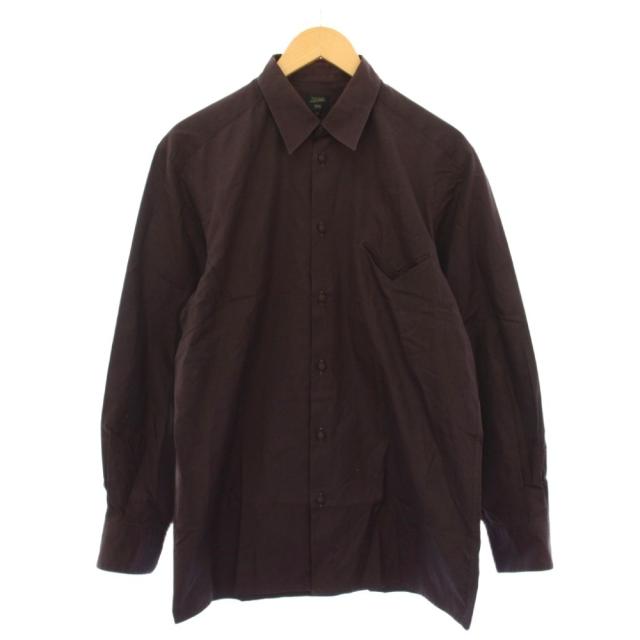 【中古】ジャンポールゴルチエ オム Jean Paul GAULTIER HOMME シャツ カジュアル 長袖 コットン 48 茶 /KH メンズ