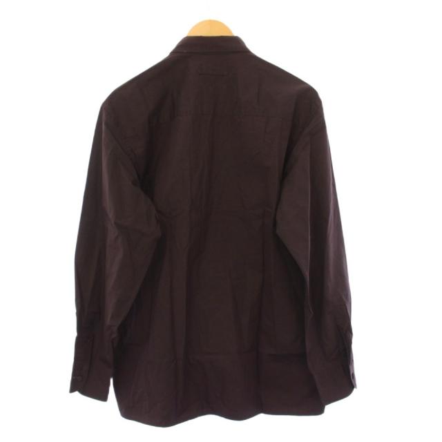 【中古】ジャンポールゴルチエ オム Jean Paul GAULTIER HOMME シャツ カジュアル 長袖 コットン 48 茶 /KH メンズ_1