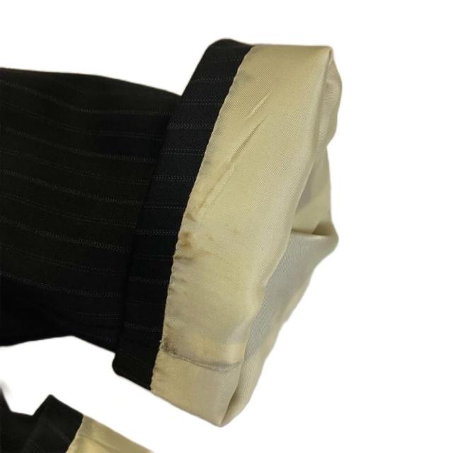 【中古】PAUL SMITH ロロピアーナ セットアップ ジャケット パンツ スーツ ストライプ S ブラック メンズ_6