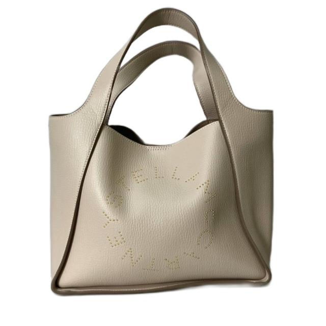 【中古】ステラマッカートニー STELLA McCARTNEY 2WAYバッグ LOGO ロゴ トップハンドル ベージュ ☆AA★ 513860　WP0234 レディース
