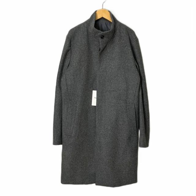 【中古】未使用品 セオリー Theory スタンドカラーコート ウール ミドル丈 S グレー 09-2309600-041-902 メンズ