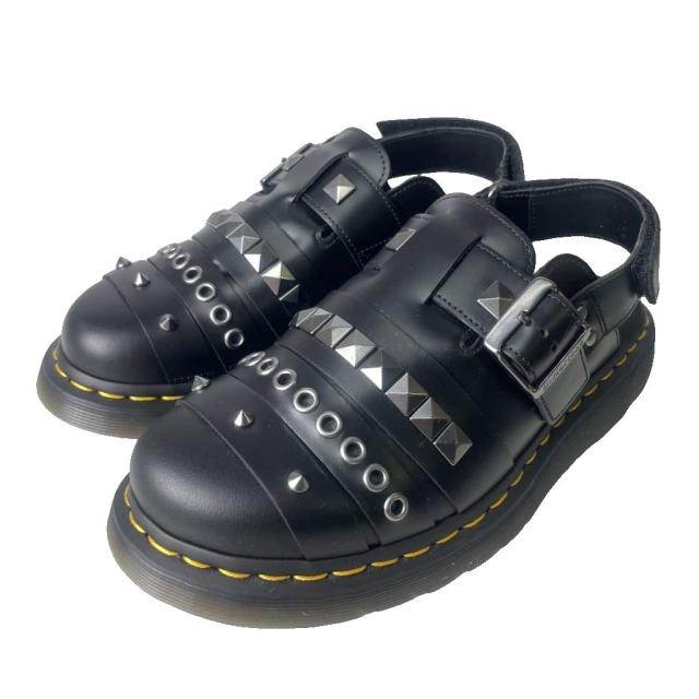 【中古】ドクターマーチン DR.MARTENS Jorge 2 Hardwear Mule Black サンダル スタッズ ミュール レザー UK6 ブラック