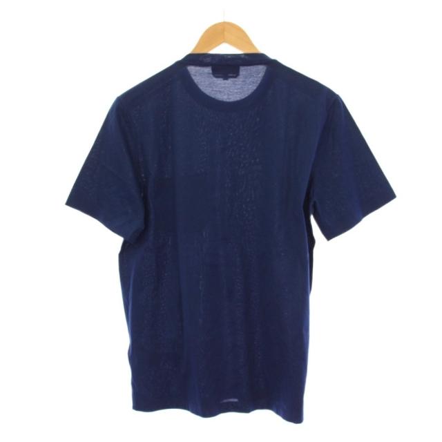 【中古】エルメス HERMES ポケットTシャツ カットソー クルーネック 半袖 S 紺 /KH メンズ_1