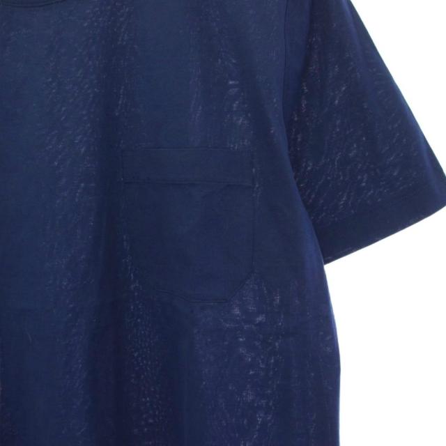 【中古】エルメス HERMES ポケットTシャツ カットソー クルーネック 半袖 S 紺 /KH メンズ_2