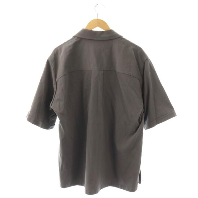 【中古】Ujoh Shark Collar Shirts シャークカラーシャツ 半袖 オープンカラー ワンカラー 2 グレー M761-B55-001_1