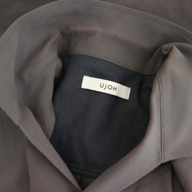 【中古】Ujoh Shark Collar Shirts シャークカラーシャツ 半袖 オープンカラー ワンカラー 2 グレー M761-B55-001_5