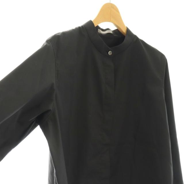 【中古】セオリーリュクス theory luxe 26SS LUXE COTTON NARVI SHIRT シャツ バンドカラー S32 ブラック /ES ■OS_2
