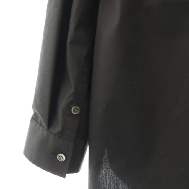 【中古】セオリーリュクス theory luxe 26SS LUXE COTTON NARVI SHIRT シャツ バンドカラー S32 ブラック /ES ■OS_3